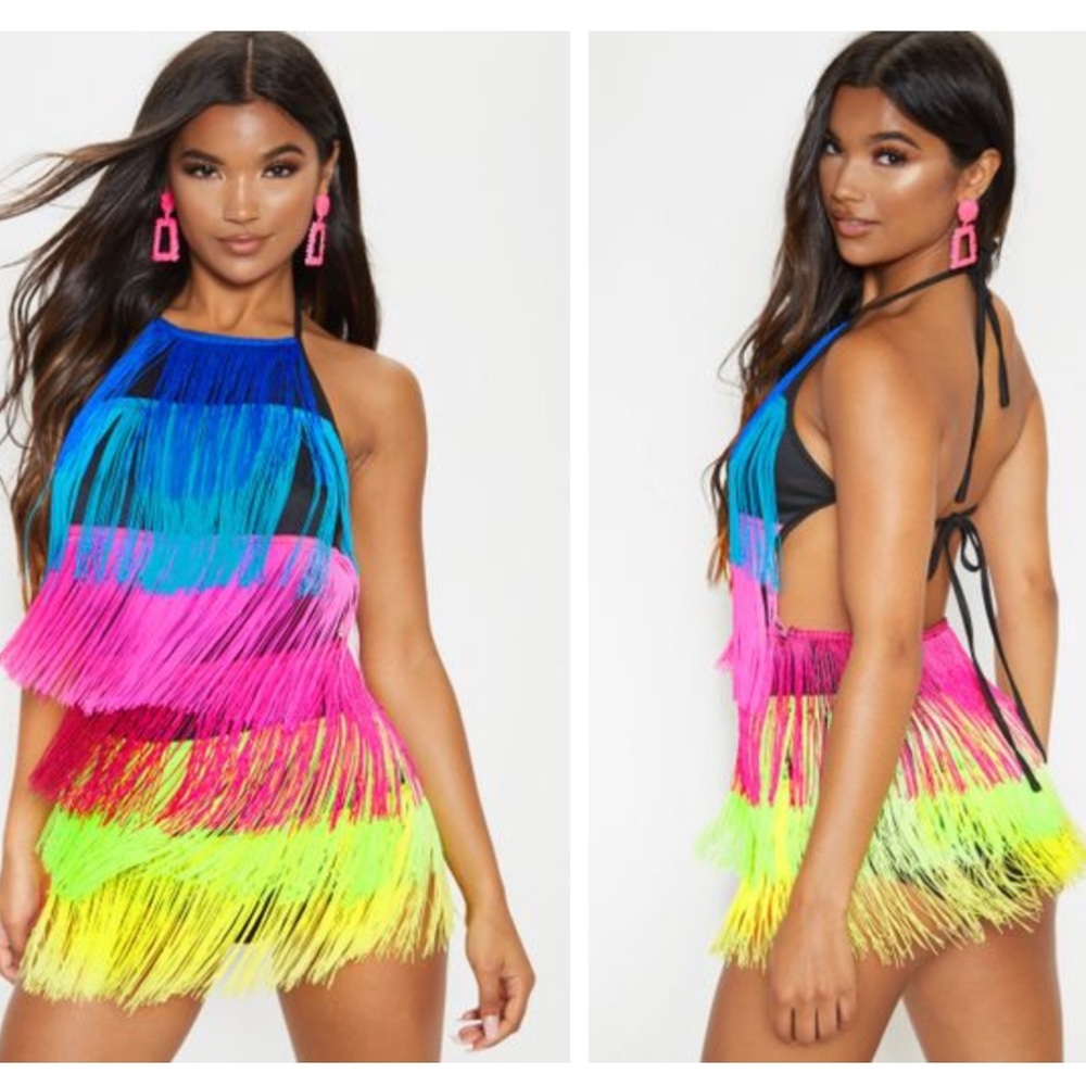 Multicolor Tassel Romper